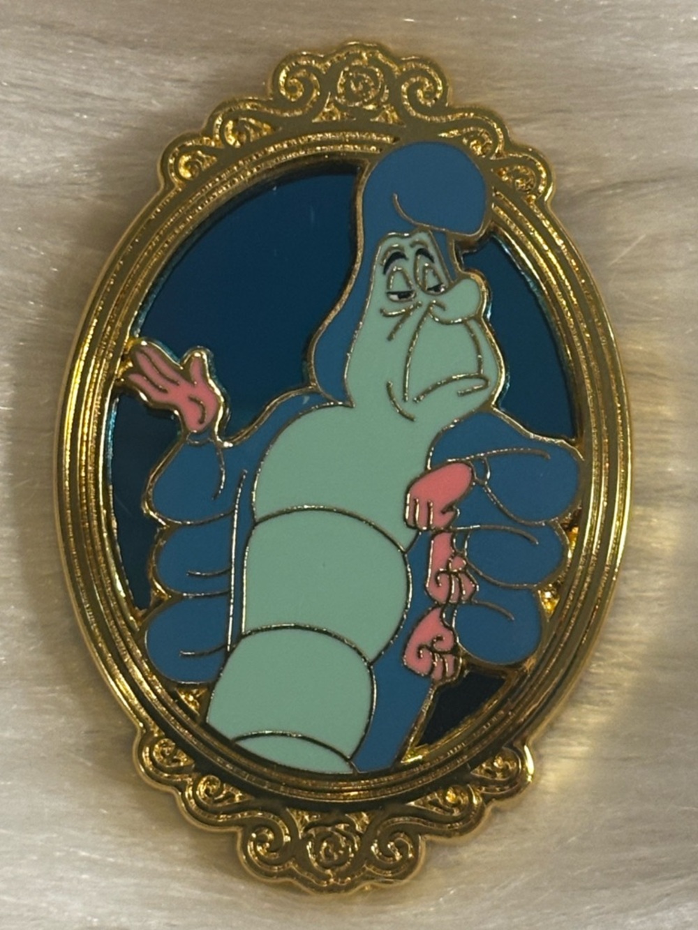 Disney Alice In Wonderland Stained Glass Portrait Pin - Caterpillar